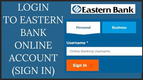 eastern bank account log in